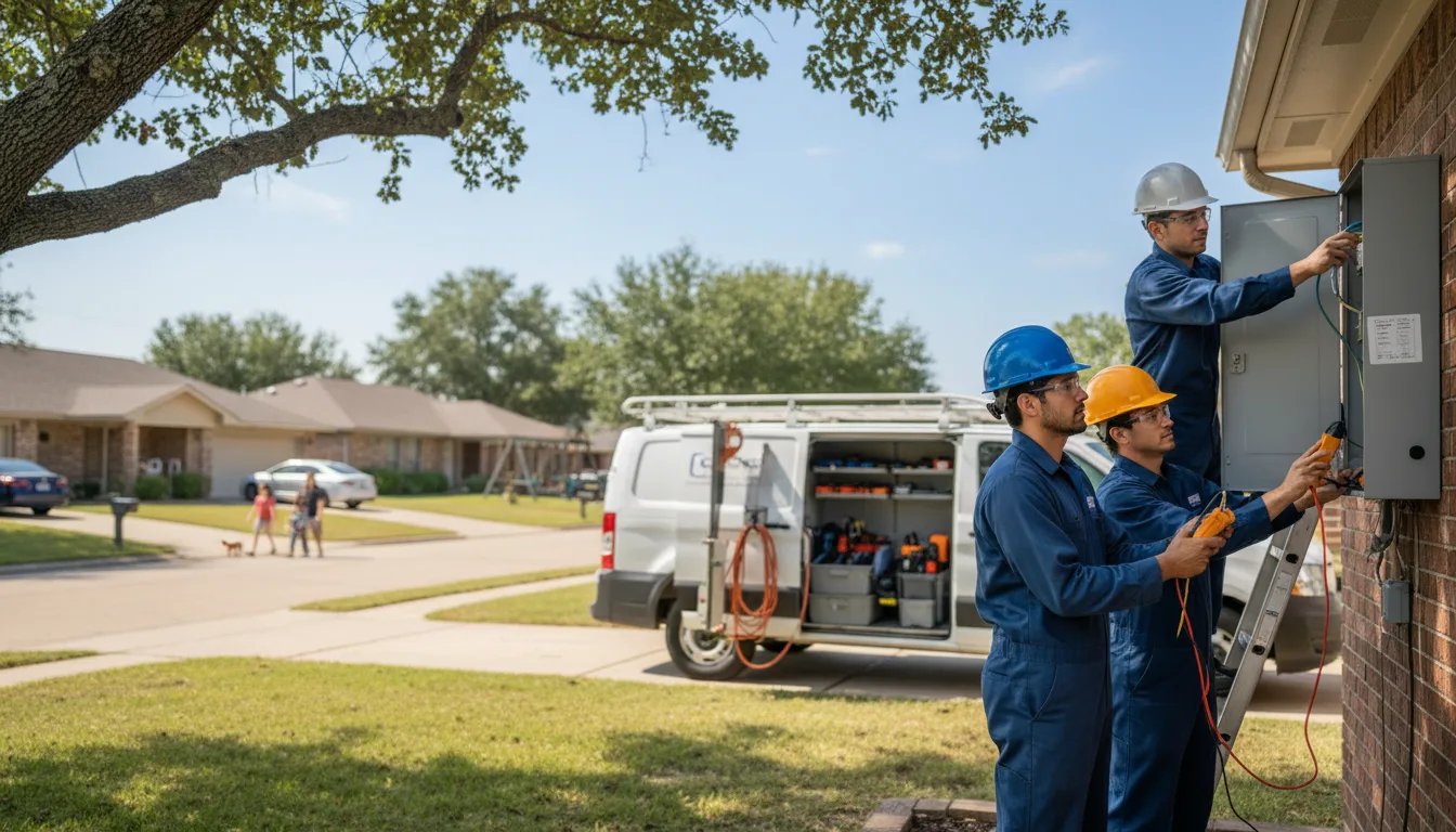 Certified electrician providing emergency electrical services in Leasburg, MO